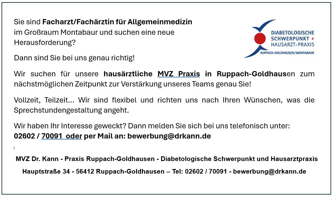 Anzeige Arzt